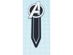 avengers bookmark 3d print model - Mito3D