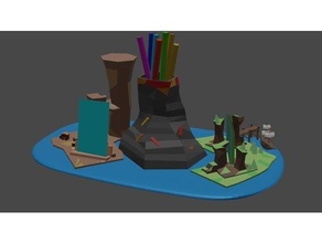 desktop diorama 3d print model - Mito3D