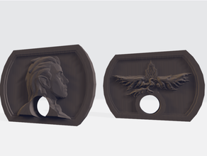 strahd electrum coin v2 coins curse dnd dungeons dragons prop 3d print model - Mito3D