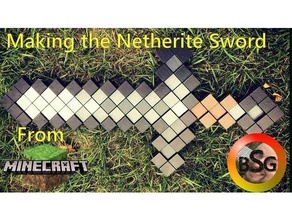 Minecraft Netherit Schwert 3d print model - Mito3D