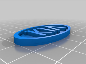 Kia logo anahtarlık 3d print model - Mito3D