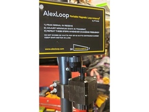 alexloop gear reduction amateurradio amateur radio antenna gearbox hamradio 3d print model - Mito3D