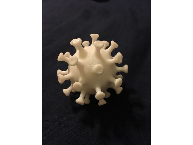 coronavirus model remastered corona covid-19 virus 3D print model - Mito3D