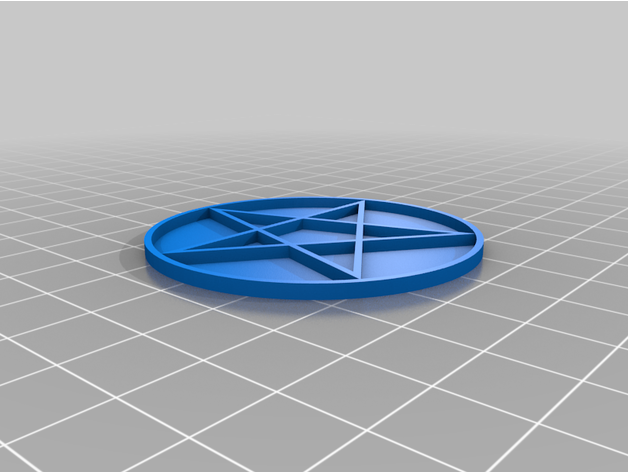 pentagram neopagan pagan star wicca wiccan 3D print model - Mito3D