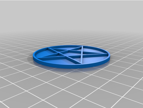 pentagramma neopagan pagano stella wicca wiccan 3d print model - Mito3D