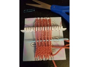 mini heddle bar crafts kids loom weaving yarn 3d print model - Mito3D