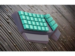 rutschen 40 Prozent ortholinear ergonomisch Tastatur mechanisch gedruckt 3d print model - Mito3D