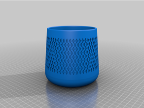 diamond pattern indoor pot stand plant 3d print model - Mito3D