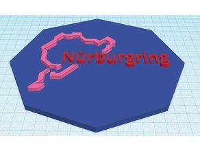 Rburgring yarış hatıra ticari NRburg nrburgring pisti 3d print model - Mito3D