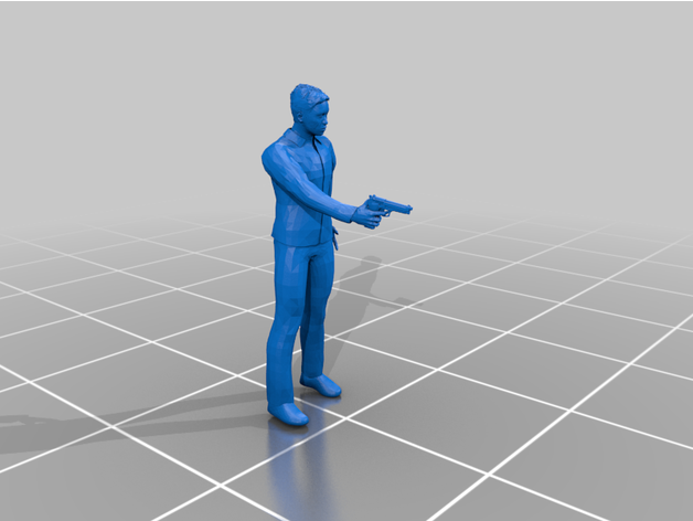 tireur bandit voleur 3D print model - Mito3D