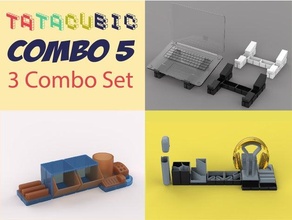 tatacubic organizer modular - 3 set combo studentchallenge 3d print model - Mito3D