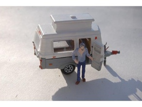 eriba disco caravan modello 1 43 scala 3d print model - Mito3D