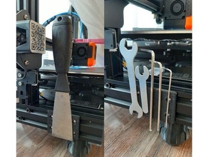manyetik spatula Kulp destek Creality ender 3 ender3 profesyonel mıknatıs araç araçlar 3d print model - Mito3D