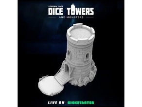 cool dice tower militia black blossom towers 3d print model - Mito3D