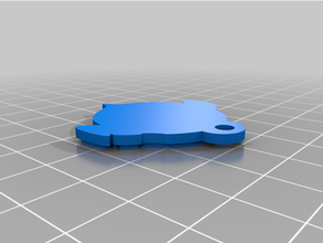 dopefish anahtarlık komutan keskin 3d print model - Mito3D