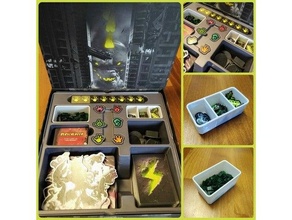 kral Tokyo karanlık baskı jeton kutuları masa oyunu oyunları tahta ekler organizatör kakma eklemek Kingoftokyo Kutu 3d print model - Mito3D