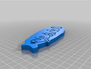 Ledzeppelinkey 3d Schlüsselanhänger Geschenk Schlüsselbund Ledzeppelin 3d print model - Mito3D