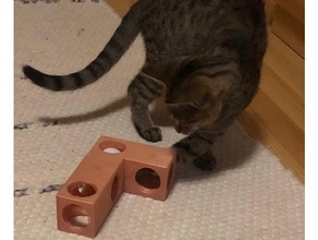 modular gato brinquedo pingue pongue 3d print model - Mito3D