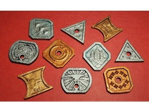 coins 5e - dungeons & dragons multiple versions coin dd dnd fantasy gold rpg silver tabletop gaming token 3d print model - Mito3D