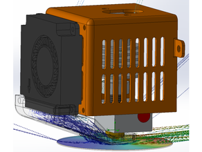 eryone thinker v1 - fan duct 3d print model - Mito3D