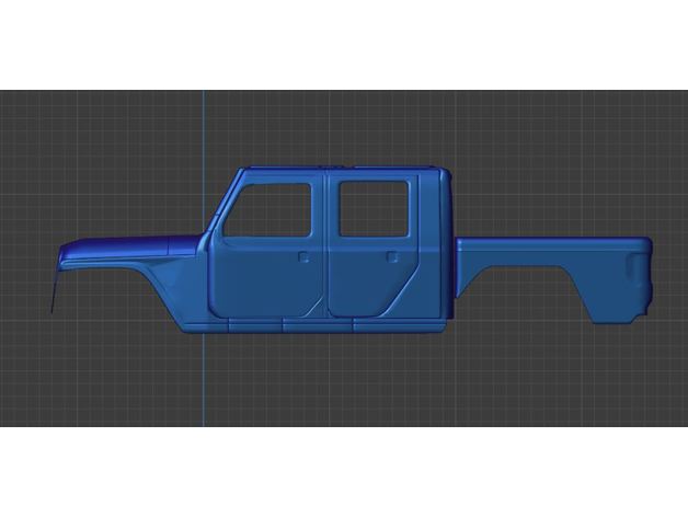 jeep gladiateur rubicon 3D print model - Mito3D