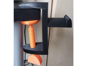 headphone desk mount desktop holder organizer stand headphones hanger hook 3d print model - Mito3D