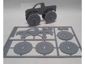 monster truck kit card gift gifts model toys 3d print model - Mito3D