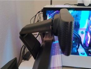 logitech tv Nocken Adapter Webcam montieren 3d print model - Mito3D
