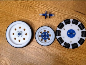 lego technic compatible wheel adapter ftc robotics tech challenge tetrix mindstorms ev3 omniwheel omni spike wheels 3d print model - Mito3D
