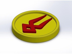 hades charon's obol charons gold keychain money 3d print model - Mito3D