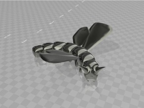 seidenraupe - spinner wings 3d print model - Mito3D