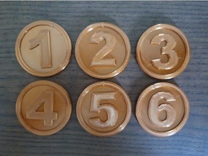 simple objective markers 40mm 9th edition accessory marker wargaming warhammer 40k 3d print model - Mito3D
