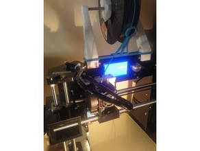 anet a6 filament roll support 3d print model - Mito3D