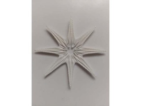 Star Wand Dekoration 3d Drucken Weihnachten Ornament dekorieren Wandschmuck 3d print model - Mito3D