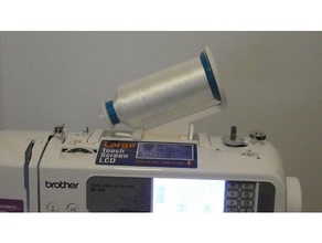 brother se-400 big spool adaptor sewing machine holder mount 3d print model - Mito3D