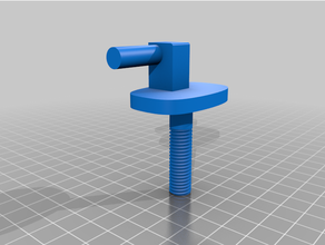 toilet seat hinges nut 3d print model - Mito3D