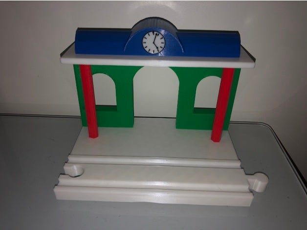 trem estação 3D print model - Mito3D