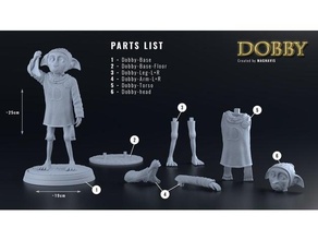 dobby - free elf creature harry potter resin 3d print model - Mito3D