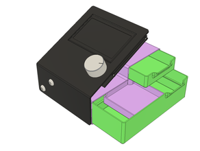 doble lcd cajón ender 3 Pro crealidad cajones ender3 3d print model - Mito3D