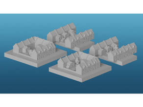 greeblycity terraced housing set 2 3d print model - Mito3D