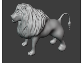 lion cat 3d print model - Mito3D