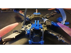 hskrc freestyle 250 gopro stile montaggio piatto telecamera Astuccio guaina montare fpv drone sessione 3d print model - Mito3D