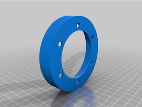 oval rim center hub 3d print model - Mito3D