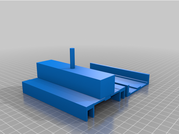 treno levitazione magnetica magnetico 3D print model - Mito3D