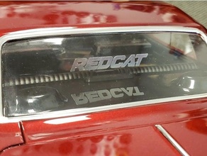 lowrider posteriore finestra placche incrociatore tramoggia impala rc macchina redcat 3d print model - Mito3D