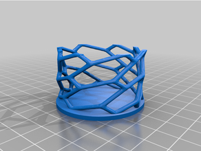 Voronoi Chá leve suporte arte 3d print model - Mito3D