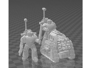legião espada longa plataforma mk3 equipe técnica 30k 40k heresia Horus ferro florete martelo guerra 3d print model - Mito3D