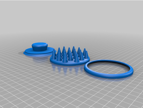flocos cabeça massagem massageador ferramenta noflakes 3d print model - Mito3D