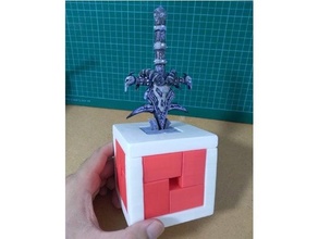 frostmourne sword excalibur puzzle 3d print model - Mito3D