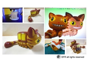 chibi catbus anime figure anycubic i3 mega bust cat mini medium totoro neighbor solidworks surface toy toys 3d print model - Mito3D